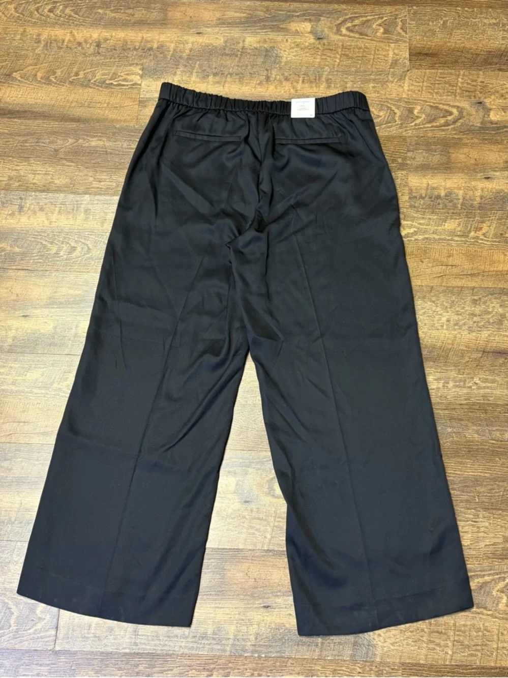 NEW Banana Republic $100 Hayden Wide-Leg High Rise Pull-On Pant Black Sz XL - Picture 12 of 15